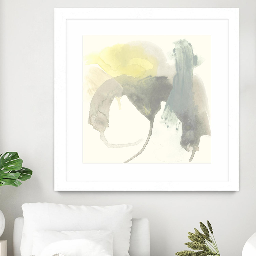 Lunar Sunrise III by June Erica Vess on GIANT ART - yellow abstract