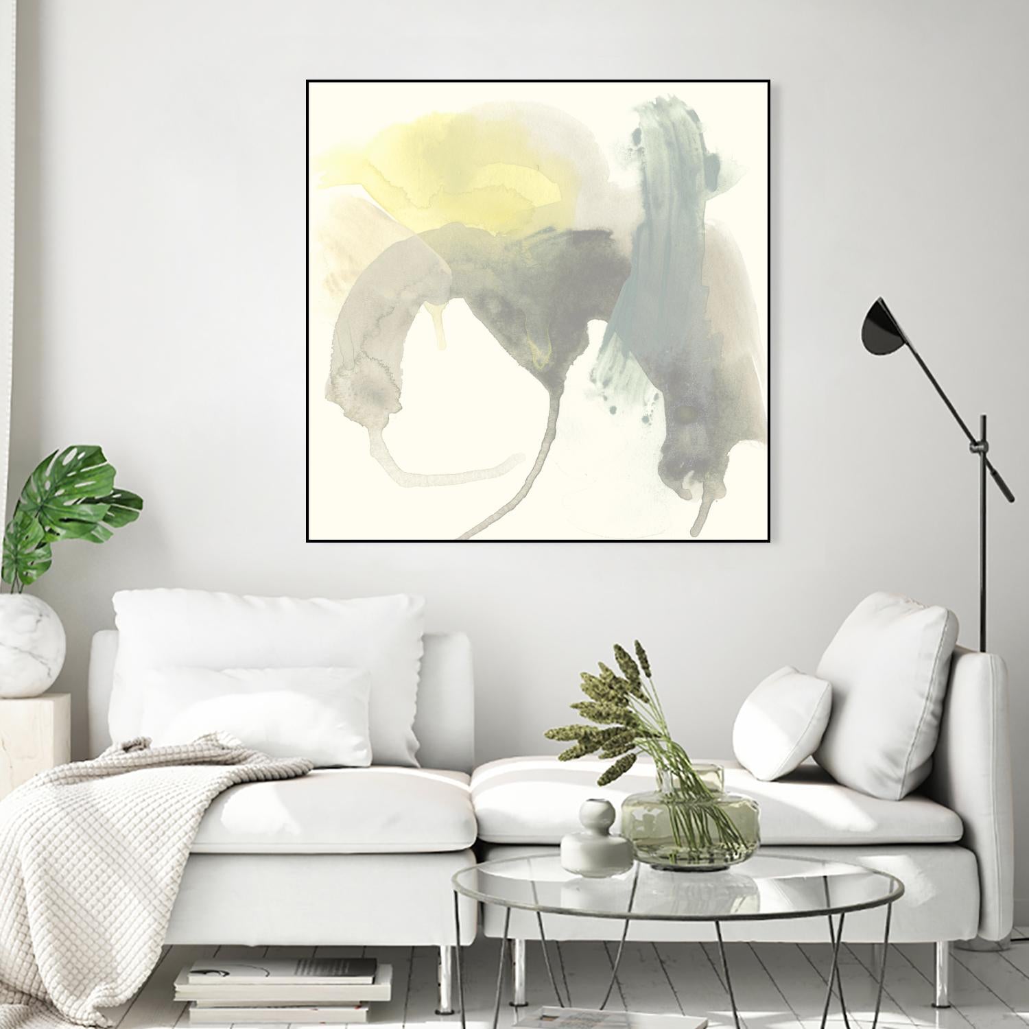 Lunar Sunrise III by June Erica Vess on GIANT ART - yellow abstract