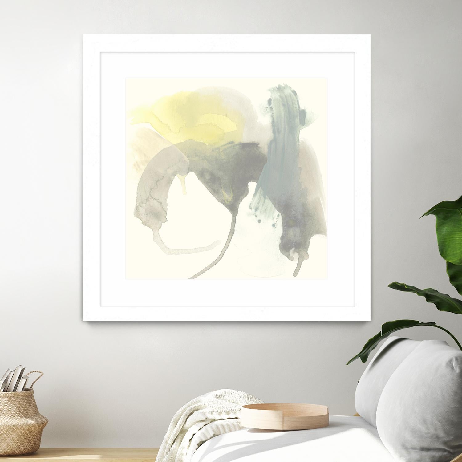 Lunar Sunrise III by June Erica Vess on GIANT ART - yellow abstract