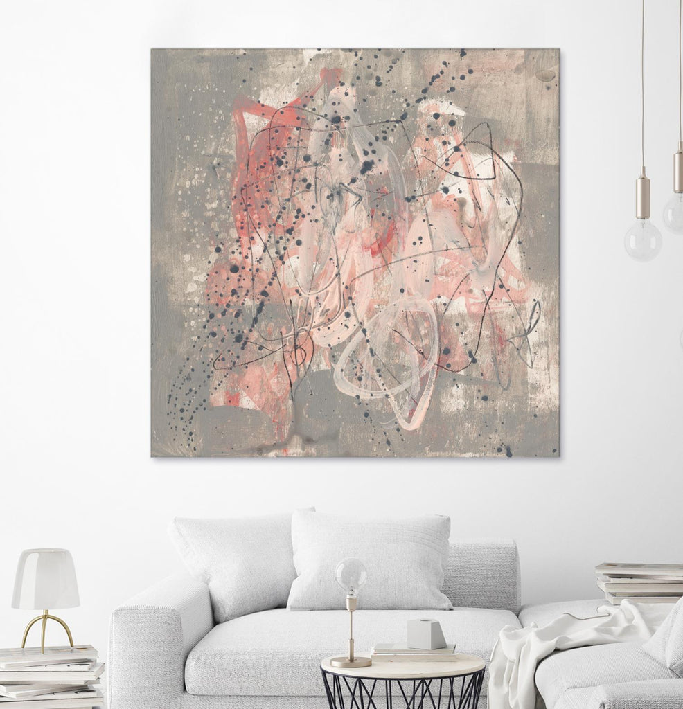 Blush Kinesis I by Jennifer Goldberger on GIANT ART - pink abstract