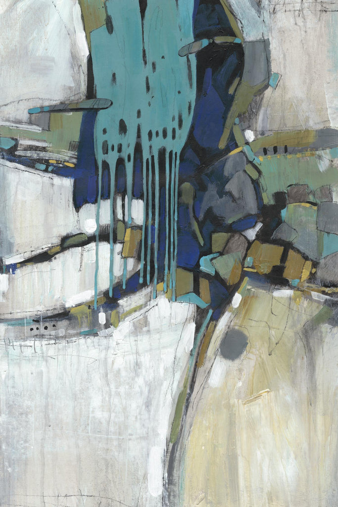 Séparation II par Tim OToole sur GIANT ART - abstrait bleu