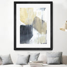 Neutral Divide I by Jennifer Goldberger on GIANT ART - brown abstract