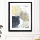Neutral Divide I by Jennifer Goldberger on GIANT ART - brown abstract