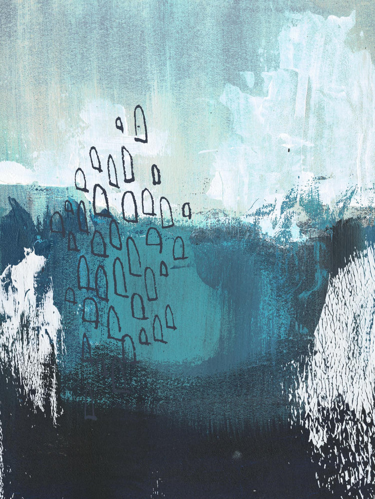 Seaspray I de Jennifer Paxton Parker sur GIANT ART - abstrait bleu