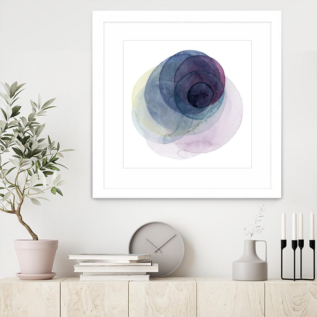 Evolving Planets III by Grace Popp on GIANT ART - blue abstract