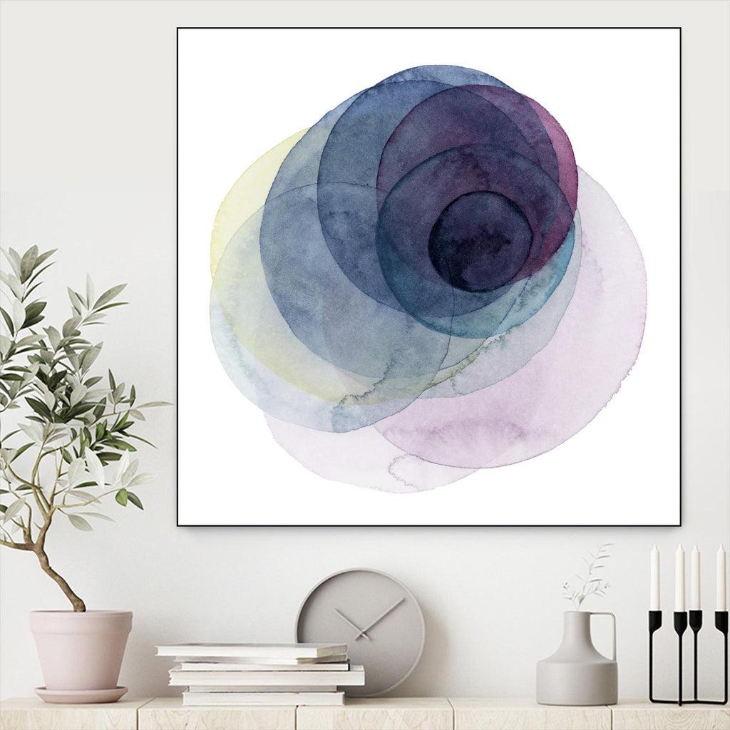 Evolving Planets III by Grace Popp on GIANT ART - blue abstract