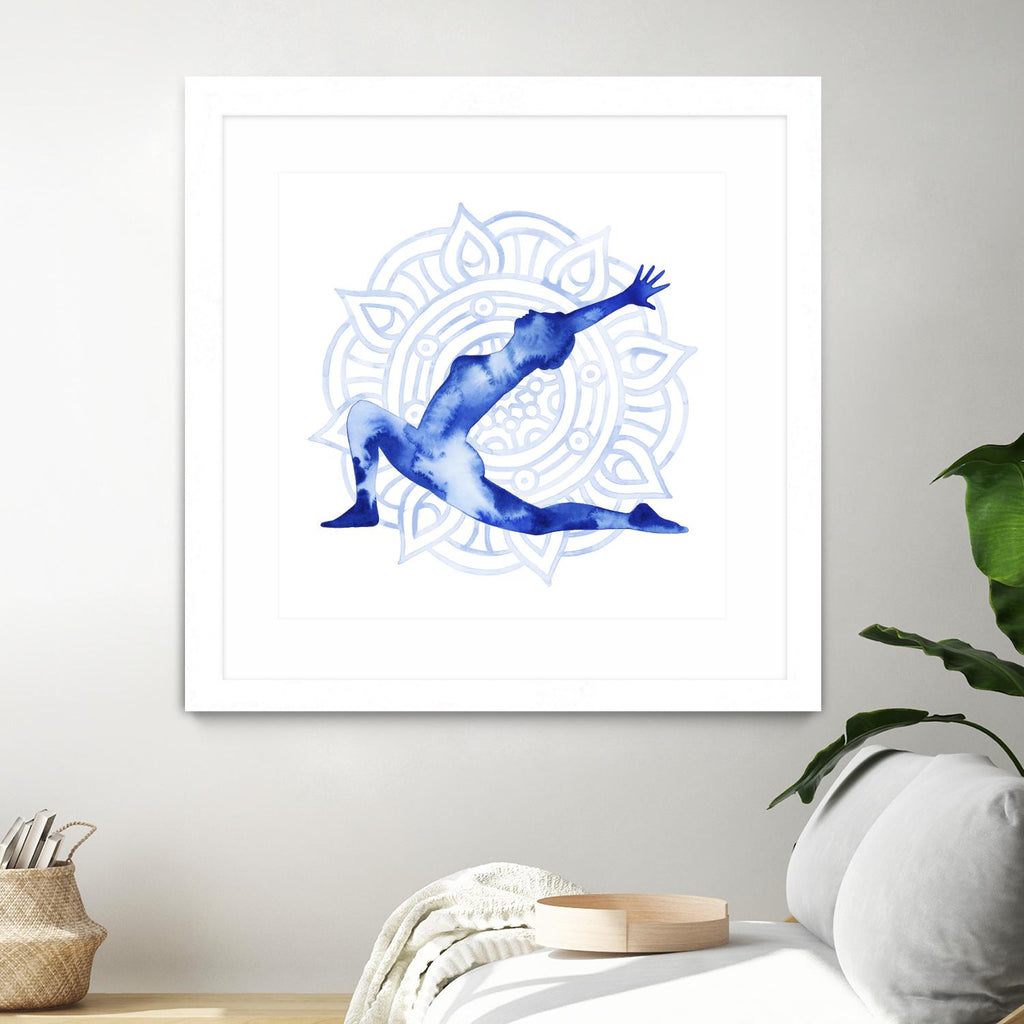 Yoga Flow II by Grace Popp on GIANT ART - blue leisure
