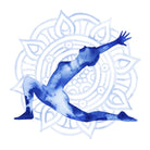 Yoga Flow II by Grace Popp on GIANT ART - blue leisure