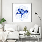 Yoga Flow IV by Grace Popp on GIANT ART - blue leisure