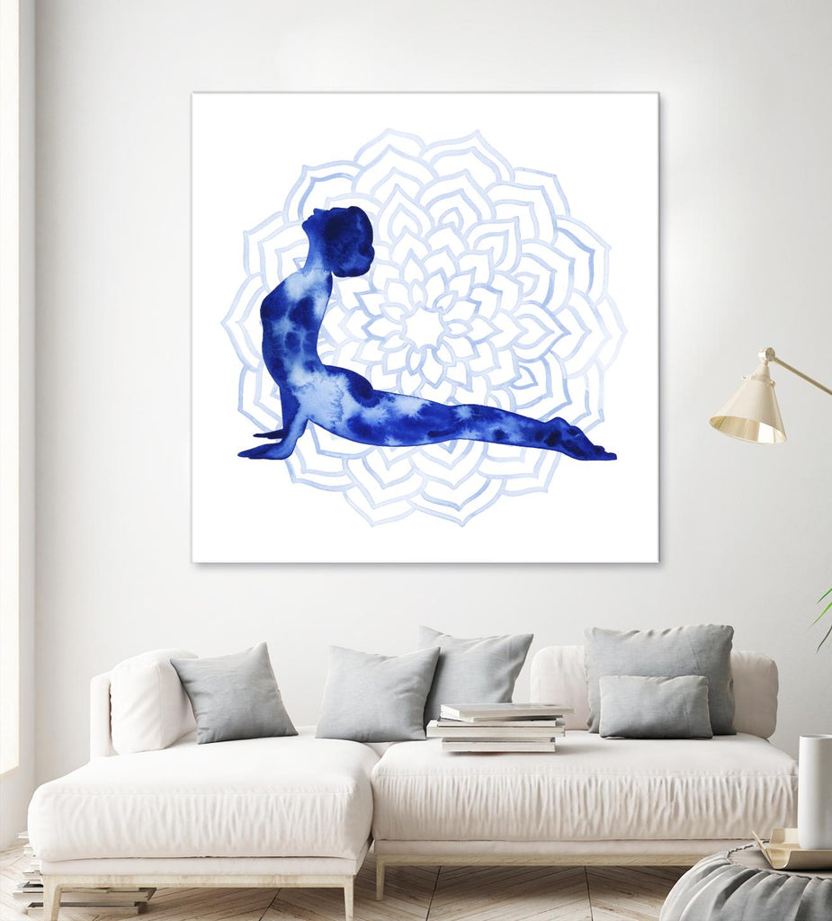 Yoga Flow VI by Grace Popp on GIANT ART - blue leisure