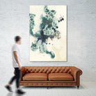 Teal Tributary I by Jennifer Goldberger on GIANT ART - green abstract