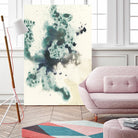 Teal Tributary I by Jennifer Goldberger on GIANT ART - green abstract