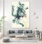Teal Tributary I by Jennifer Goldberger on GIANT ART - green abstract