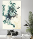 Teal Tributary I by Jennifer Goldberger on GIANT ART - green abstract