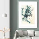 Teal Tributary I by Jennifer Goldberger on GIANT ART - green abstract