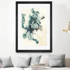 Teal Tributary I by Jennifer Goldberger on GIANT ART - green abstract