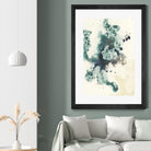 Teal Tributary I by Jennifer Goldberger on GIANT ART - green abstract