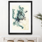 Teal Tributary I by Jennifer Goldberger on GIANT ART - green abstract