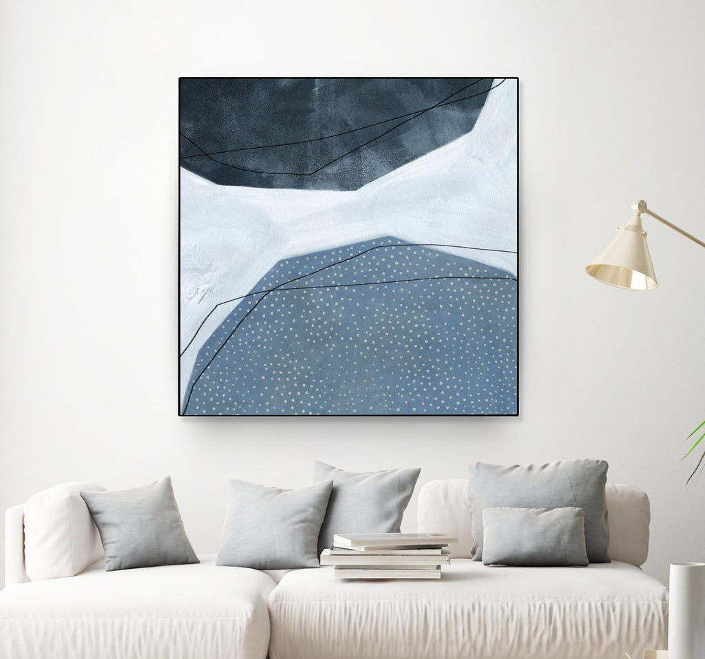 Adjacent Abstraction I by Emma Scarvey on GIANT ART - blue abstract