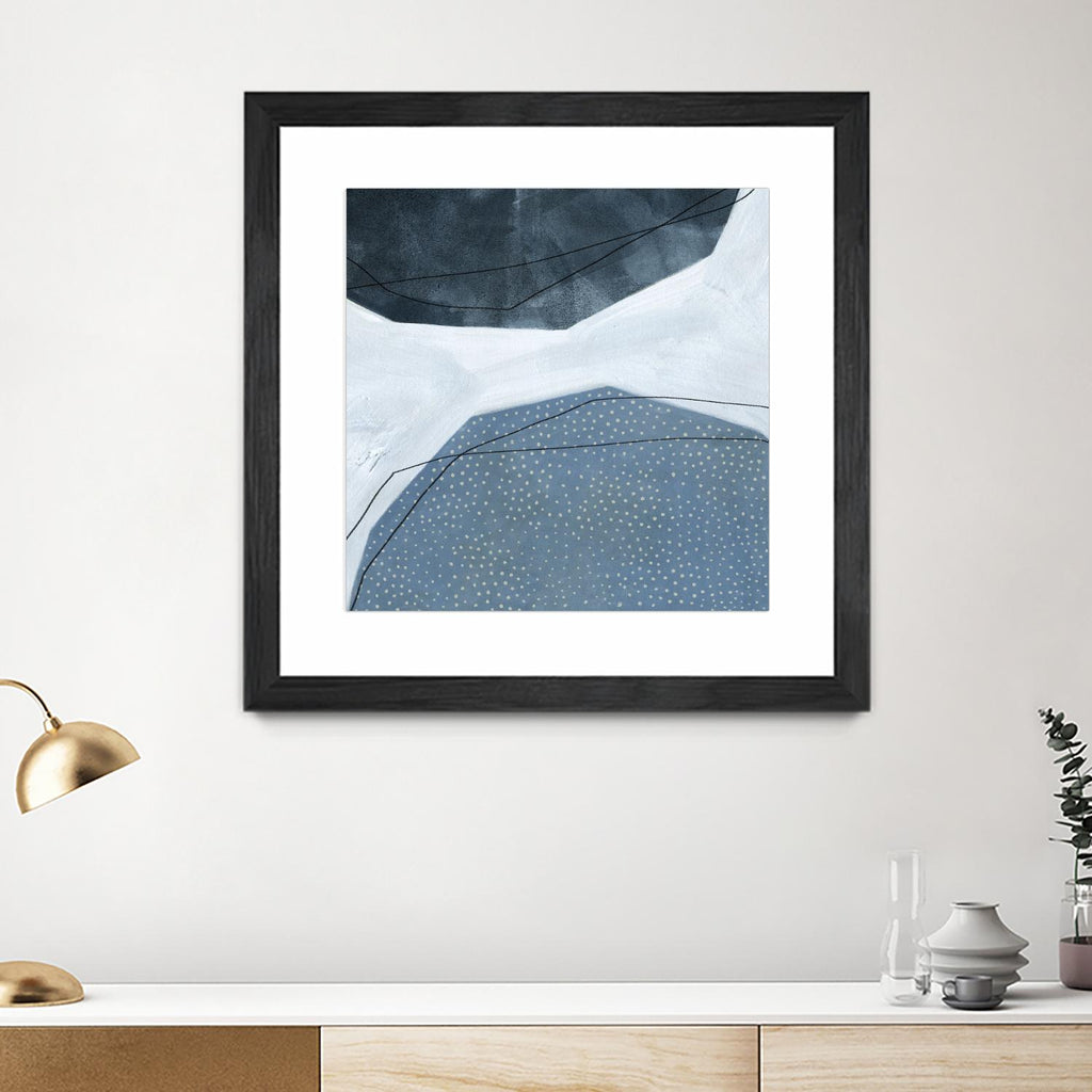 Adjacent Abstraction I by Emma Scarvey on GIANT ART - blue abstract