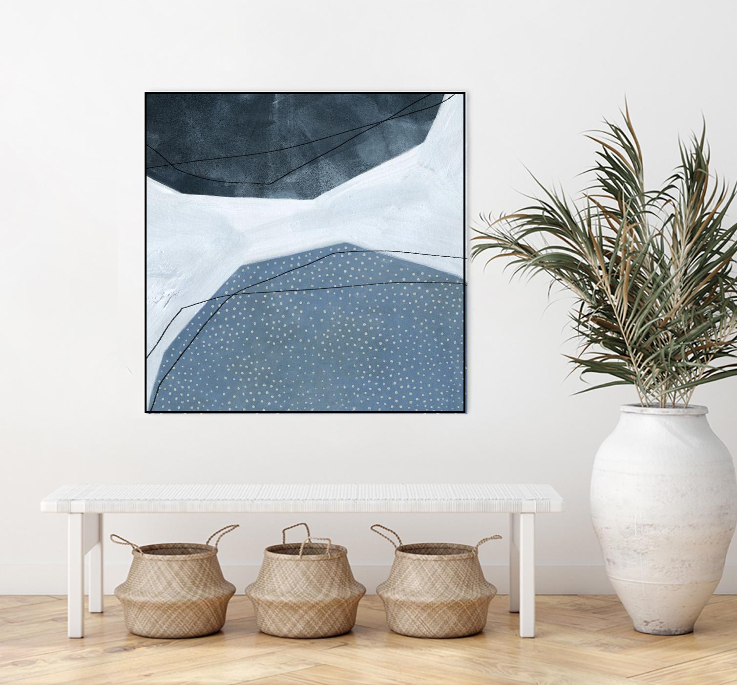 Adjacent Abstraction I by Emma Scarvey on GIANT ART - blue abstract