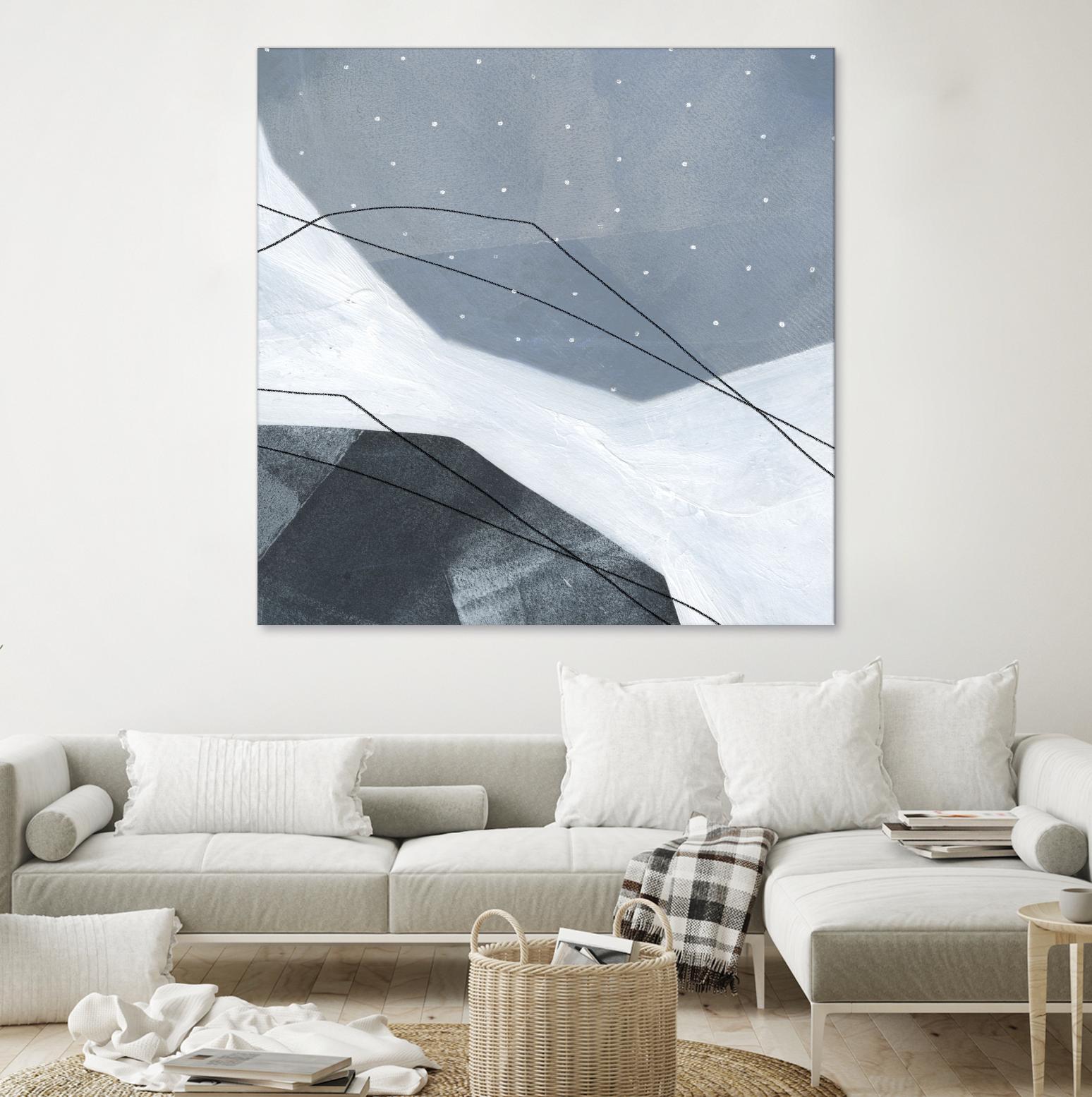 Adjacent Abstraction IV by Emma Scarvey on GIANT ART - blue abstract