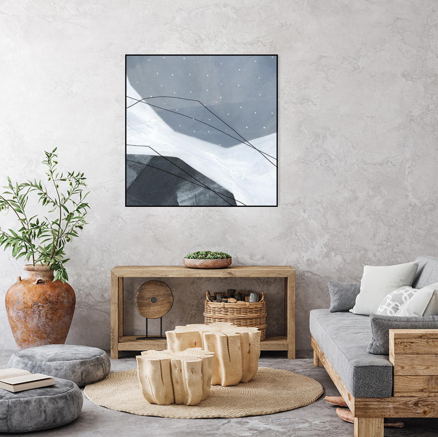 Adjacent Abstraction IV by Emma Scarvey on GIANT ART - blue abstract