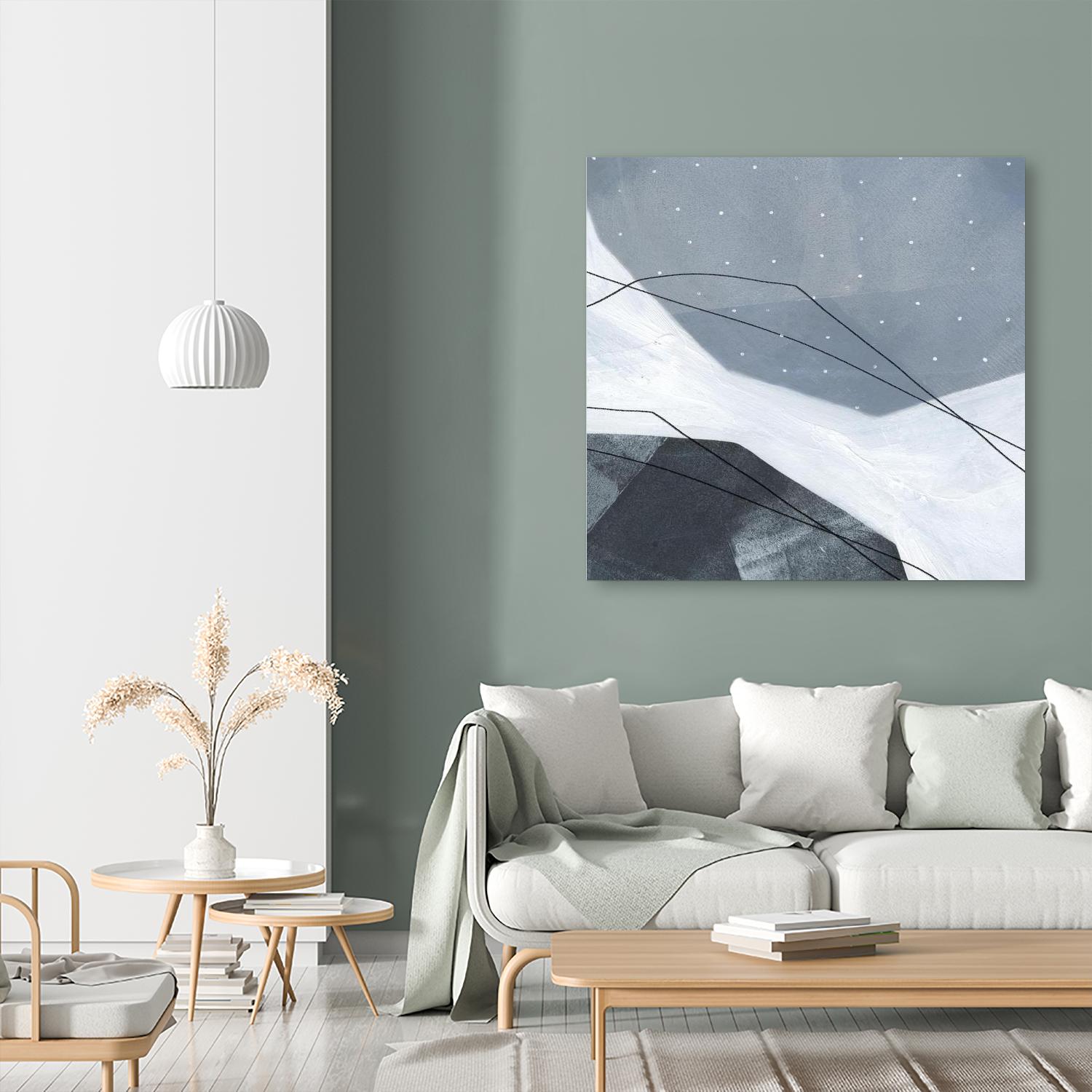 Adjacent Abstraction IV by Emma Scarvey on GIANT ART - blue abstract