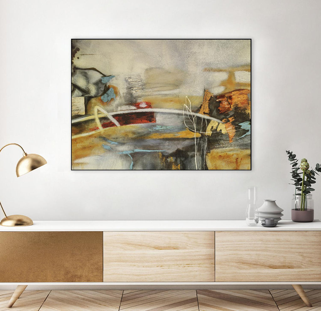 Composicion I by Gabriela Villarreal on GIANT ART - yellow abstract