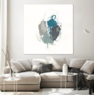 Teal Gesture I by June Erica Vess on GIANT ART - green abstract