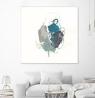 Teal Gesture I by June Erica Vess on GIANT ART - green abstract