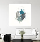 Teal Gesture I by June Erica Vess on GIANT ART - green abstract
