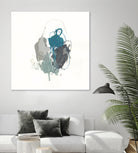 Teal Gesture I by June Erica Vess on GIANT ART - green abstract
