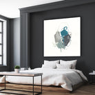 Teal Gesture I by June Erica Vess on GIANT ART - green abstract