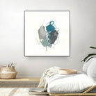 Teal Gesture I by June Erica Vess on GIANT ART - green abstract