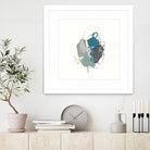 Teal Gesture I by June Erica Vess on GIANT ART - green abstract