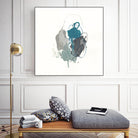 Teal Gesture I by June Erica Vess on GIANT ART - green abstract