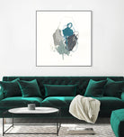 Teal Gesture I by June Erica Vess on GIANT ART - green abstract