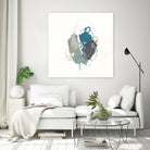 Teal Gesture I by June Erica Vess on GIANT ART - green abstract