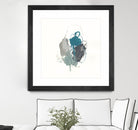 Teal Gesture I by June Erica Vess on GIANT ART - green abstract