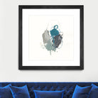 Teal Gesture I by June Erica Vess on GIANT ART - green abstract