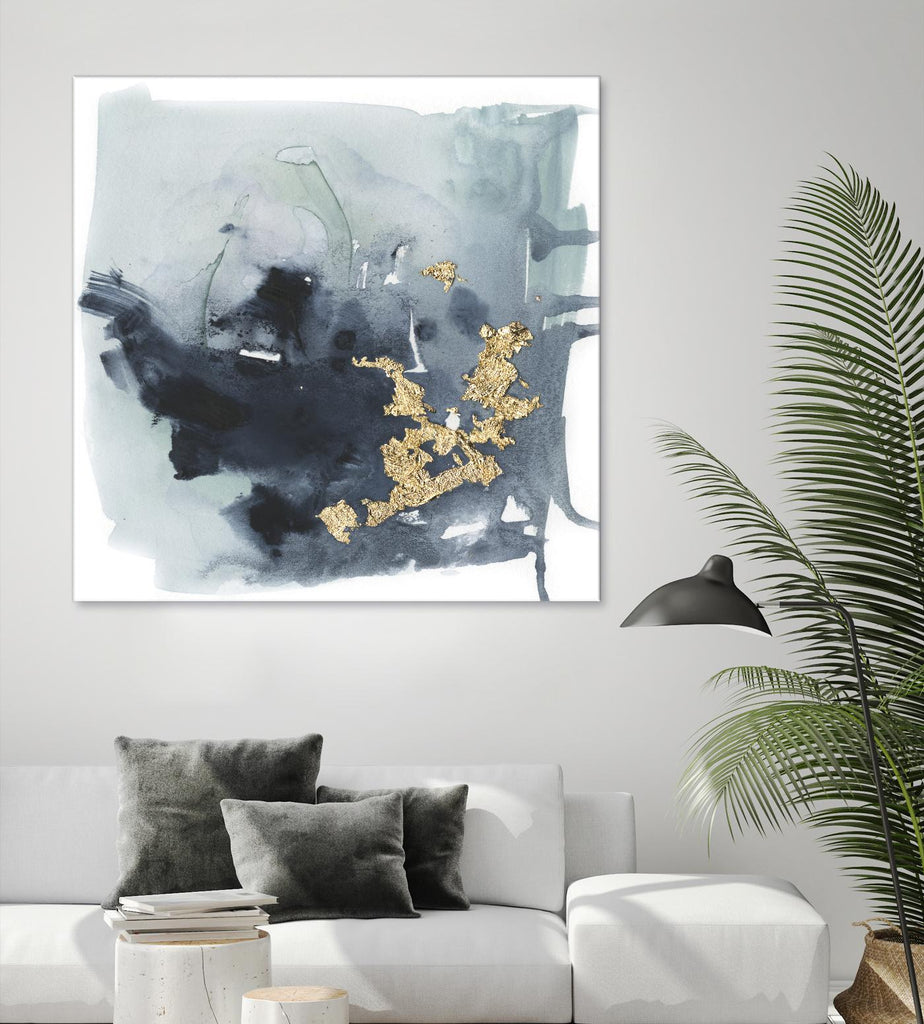 Cerulean & Gold I by Victoria Borges on GIANT ART - abstract