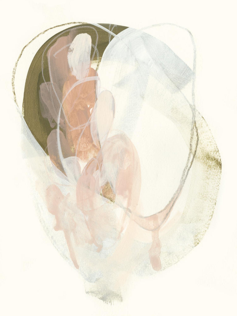 Hyacinth Gesture II de June Erica Vess sur GIANT ART - abstraction rose