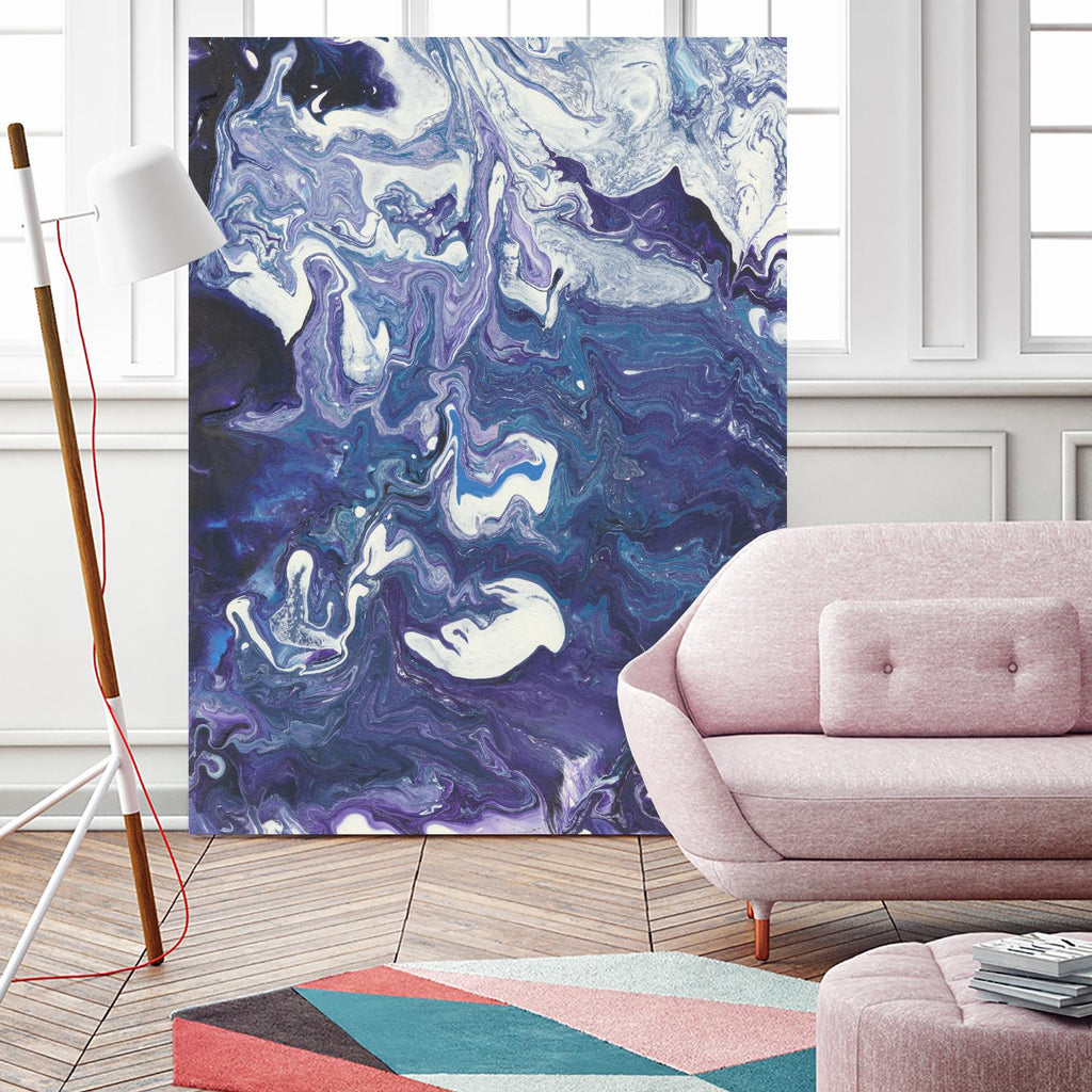 Meandering Mulberry I by Regina Moore on GIANT ART - pink abstract