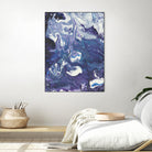 Meandering Mulberry I by Regina Moore on GIANT ART - pink abstract