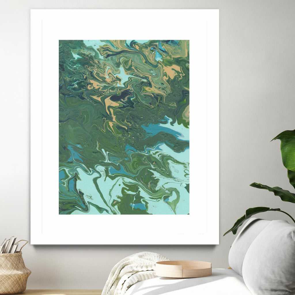 Rambling Sage I by Regina Moore on GIANT ART - green abstract
