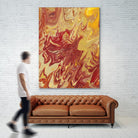 Nomadic Blaze II by Regina Moore on GIANT ART - orange abstract