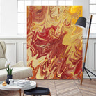 Nomadic Blaze II by Regina Moore on GIANT ART - orange abstract