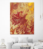 Nomadic Blaze II by Regina Moore on GIANT ART - orange abstract
