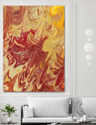 Nomadic Blaze II by Regina Moore on GIANT ART - orange abstract